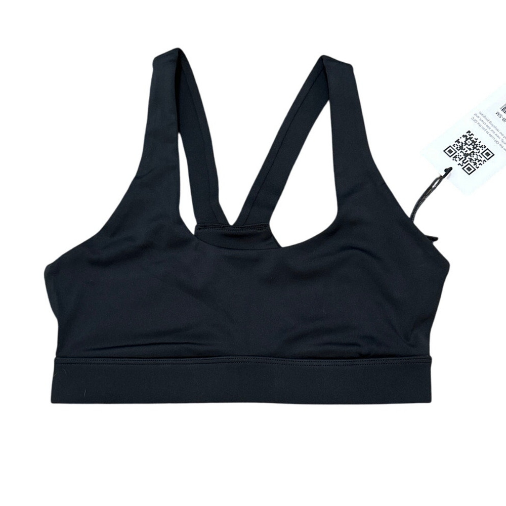 Girlfriend Collective Ella Scoop Neck Bra 1049 Black Size Small New with tags